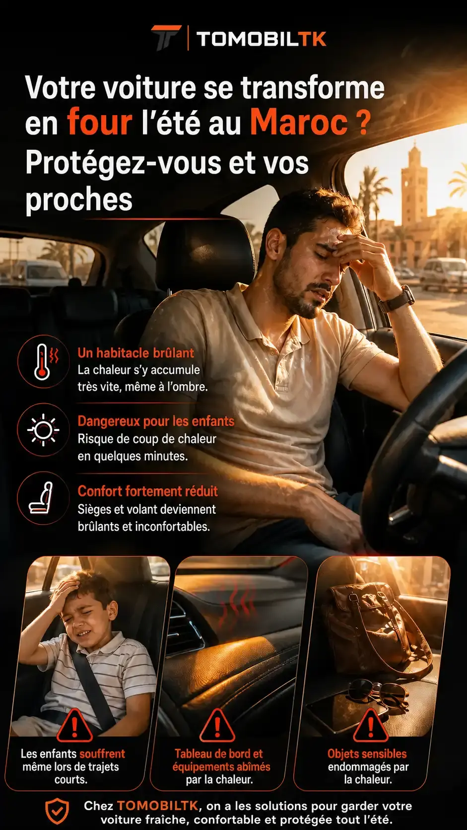 Pare-soleil magnétique voiture 4 pièces PROBLEM